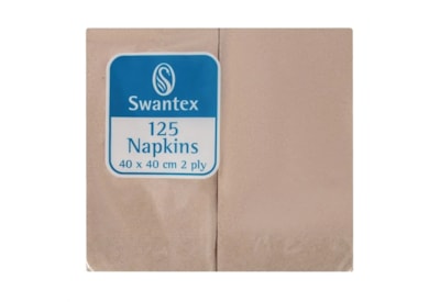 Swantex 2ply Plain Kraft Napkins 125s 40cm (KRAFT-162P)