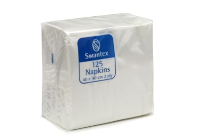 Swantex 2ply Recycled White Napkins 125s 40cm (RC-162P)