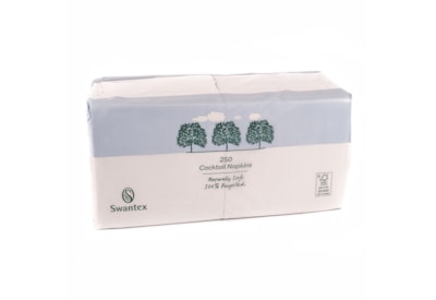 Swantex 2ply Recycled White Napkins 250s 25cm (RC102P-2000)