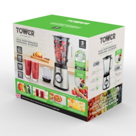 Tower Glass 500w Blender with Mill 1.5ltr (T12073)
