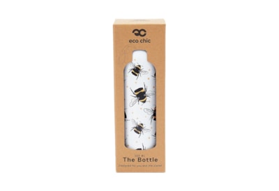 Eco Chic Grey Bee Thermal Bottle (T27)