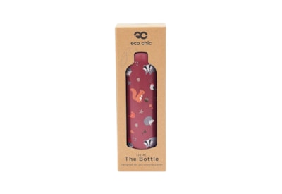 Eco Chic Burgundy Woodland Thermal Bottle (T45)