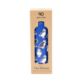 Eco Chic Blue Multi Puffin Thermal Bottle (T78BU)