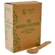 Swantex Wooden Disposable Teaspoons 100s (WTEASPOON)