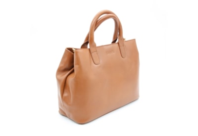 Lapella Thea Classic Leather Tote Bag Tan (113-3TAN)