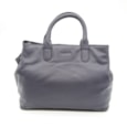 Lapella Thea Classic Leather Tote Bag Navy (113-2NAVY)