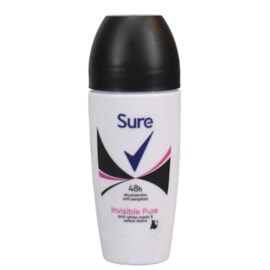 Sure Roll On Invisible Pure 50ml (TOSUR254)