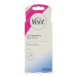 Veet Sensitive Skin Wax Strips Face (TOVEE153)