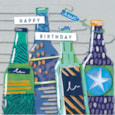 Zaffer Birthday Bottles Card (TP0101JW)