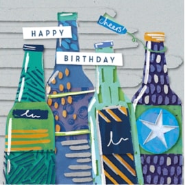 Zaffer Birthday Bottles Card (TP0101JW)