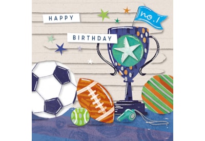 Zaffer Trophy No.1 Birthday Card (TP0107JW)