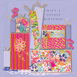 Ling Pattern Birthday Stack Birthday Card (TP0177KW)