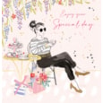 Ling Tea And Cake Birthday Card (TP0181KW)