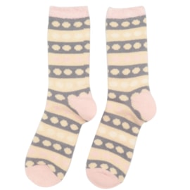 Miss Sparrow Fluffy Circles Socks Pink (TSW001PINK)