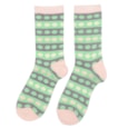 Miss Sparrow Fluffy Circles Socks Mint (TSW001MINT)