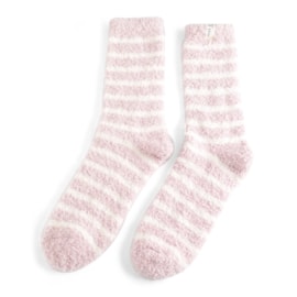 Miss Sparrow Fluffy Stripes Socks Pink (TSW009PINK)