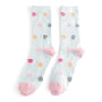 Miss Sparrow Fluffy Spots Socks Blue (TSW013BLUE)