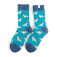 Miss Sparrow Winter Bluetits Socks Teal (TSW016TEAL)