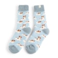 Miss Sparrow Winter Jack Russells Socks Powder Blue (TSW019POWDERBLUE)