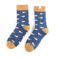 Miss Sparrow Winter Little Robin Socks Navy (TSW020NAVY)