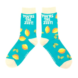 Miss Sparrow Youre The Zest Socks Turquoise (SKS276TURQUOISE)