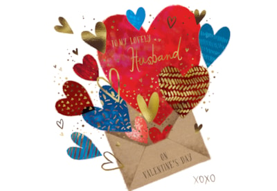 Ling Heart Envelope Valentines Day Card (VIIB0040)