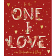 Ling One I Love Valentines Day Card (VJJB0001)