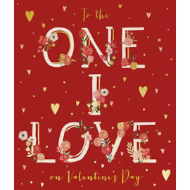 Ling One I Love Valentines Day Card (VJJB0001)