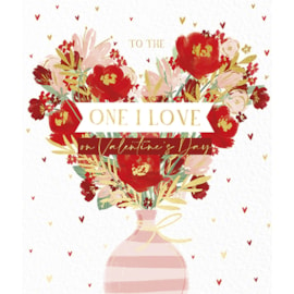 Ling One I Love Bouquet Valentines Day Card (VKKB0004)