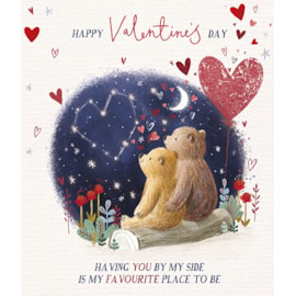 Ling My Moon & Stars Valentines Day Card (VKKB0009)