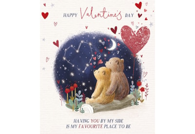 Ling My Moon & Stars Valentines Day Card (VKKB0009)