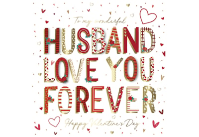 Ling Husband Love You Forever Valentines Day Card (VKKB0035W)