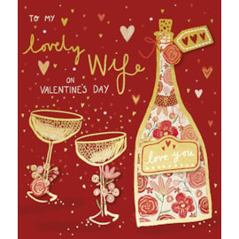 Ling Lovely Wife Valentines Day Card (VOOB0024W)