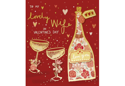 Ling Lovely Wife Valentines Day Card (VOOB0024W)