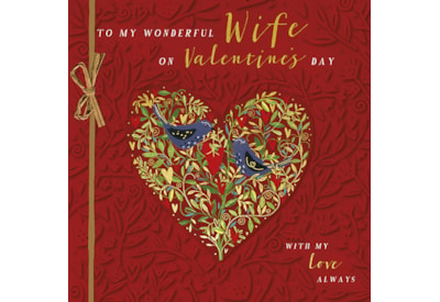 Ling Wife Love Birds Valentines Day Card (VRRB0028W)