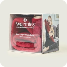 Warmies Long Hot Water Bottle Cranberry Fleece (RBOT-FLE-1)
