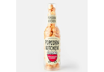 Popcorn Kitchen Popcorn Gift Bottle White Chocolate & Raspberry 80g (PKL041)