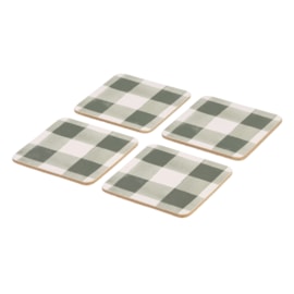 Woodbury Lane Green Coaster 4pk (WLCBCSTGRN4)