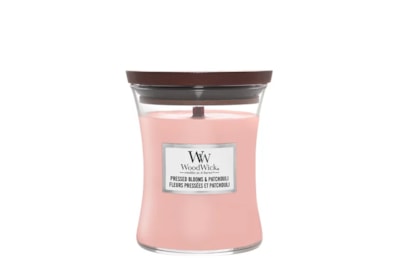 Woodwick Hourglass Candle Pressed Blooms & Patchou Medium (1632428E)