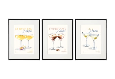 Sifcon Cocktails Wall Art 30x40 (WP2402)