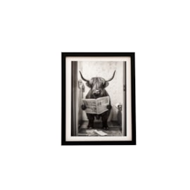 Sifcon Cow Toilet Canvas 20x25 (WP2484)