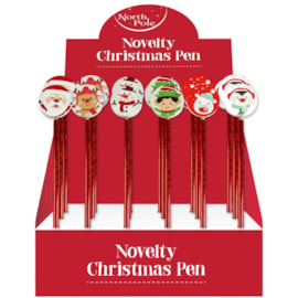 Eurowrap Novelty Xmas Character Pens (X-31481-PENC)