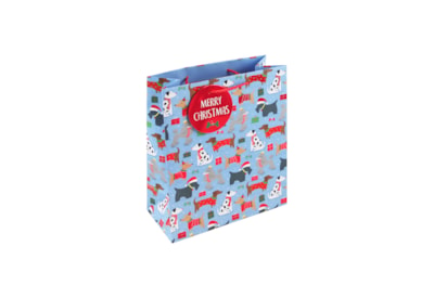 Eurowrap Christmas Dogs Gift Bag Large (X-34109-2C)