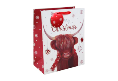 Eurowrap Highland Cow Gift Bag Large (X-34142-2C)