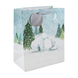 Eurowrap Polar Bears Gift Bag Large (X-34148-2C)