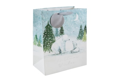 Eurowrap Polar Bears Gift Bag Large (X-34148-2C)