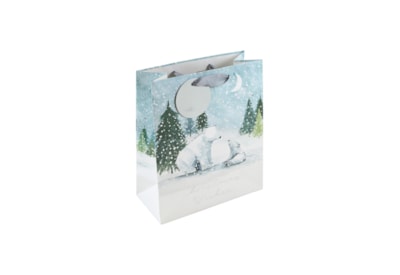 Eurowrap Polar Bears Gift Bag Medium (X-34148-3C)