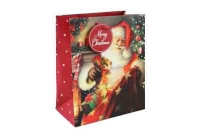 Eurowrap Traditional Santa Gift Bag Asst Large (X-34175-2C)