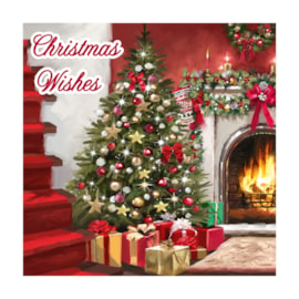 12pk Xmas At Home Cards (X-34193-BC)