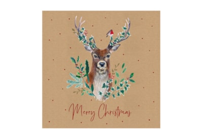 12pk Stag Brown Kraft Cards (X-34205-BC)